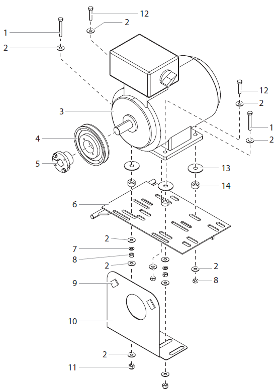 PowrTwin 12000 Plus DI DC Electric Convertokit (400V) Parts